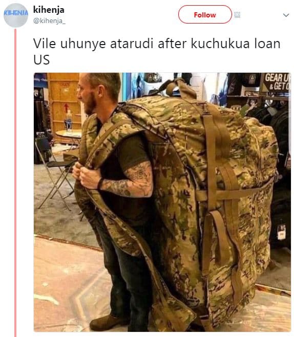 Henat kihenja kihenja follow vile uhunye atarudi after kuchukua loan us gearu ge