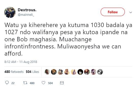 Dextrous mainneli _ follow watu ya kiherehere ya kutuma badala ya ndo walifanya