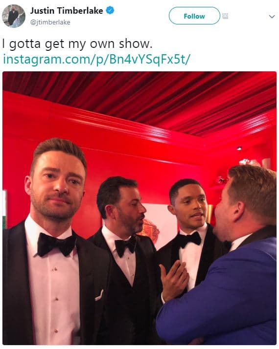 Justin timberlake jtimberlake follow gotta get my own show. instagram.compbn4vys
