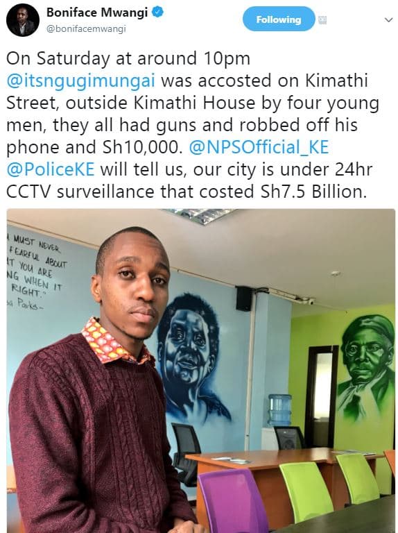 Boniface mwangi bonifacemwangi following on saturday at around 1opm itsngugimung