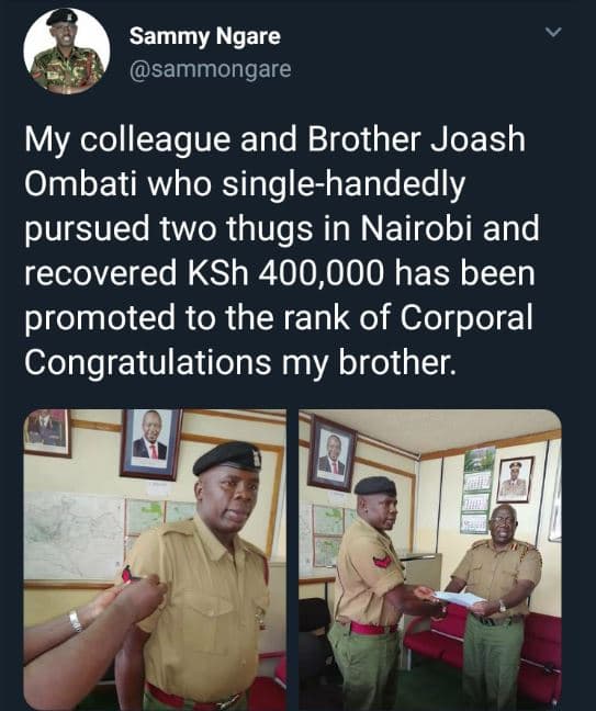 Sammy ngare sammongare my colleague and brother joash ombati who singlehandedly