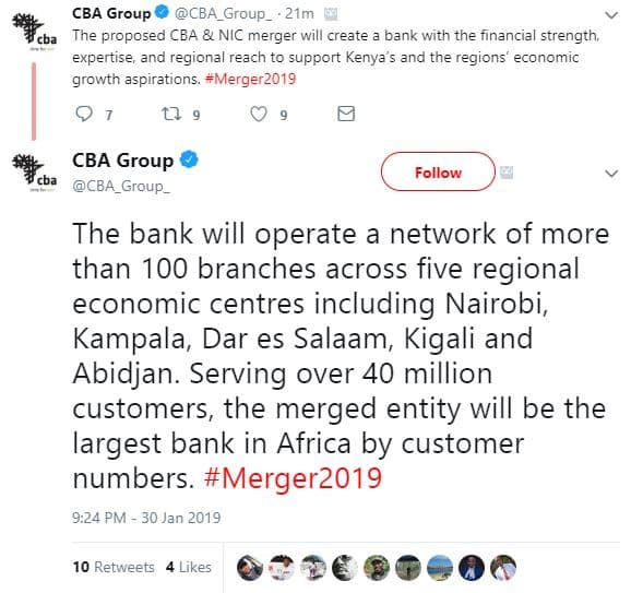 Cba group cba_group _ 21m cba the proposed cba nic merger will create bank with