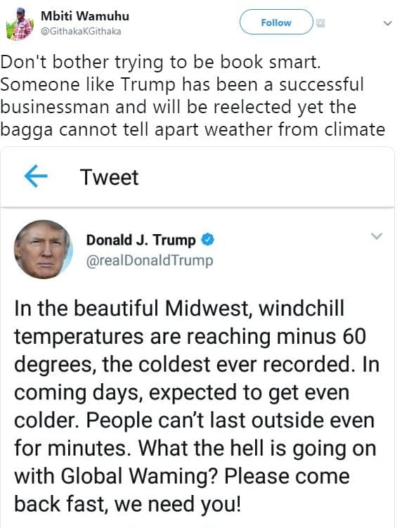 Mbiti wamuhu githakakgithaka follow don't bother trying to be book smart. someon