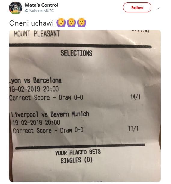 Mata's control inaheemmufc follow oneni uchawi mount pleasant selections lyon vs