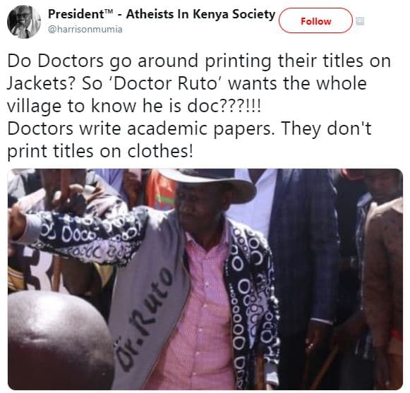 President atheists in kenya society harrisonmumia follow do doctors go0 around p