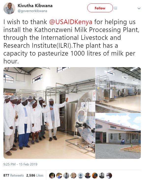 Kivutha kibwana overnorkibwana follow wish to thank usaidkenya for helping us in