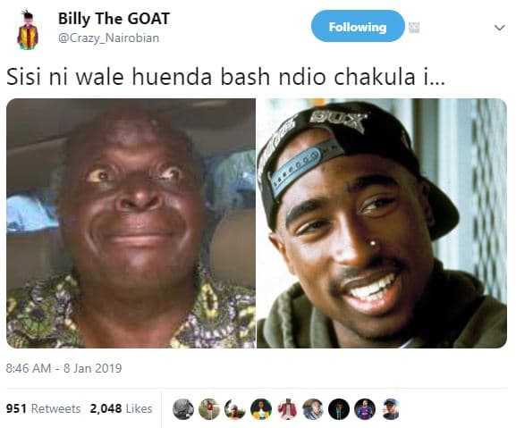Billy the goat crazy_nairobian following sisi ni wale huenda bash ndio chakula i