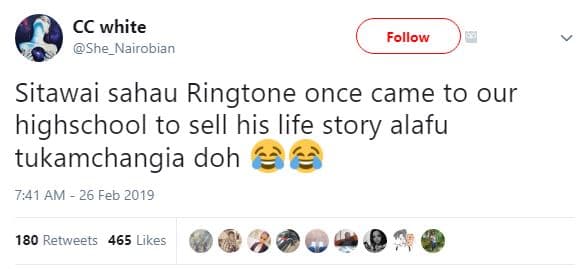 Cc white she_nairobian follow sitawai sahau ringtone once came to our highschool