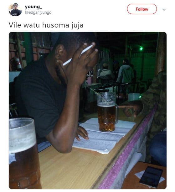 Young edgar_yungo follow vile watu husoma juja