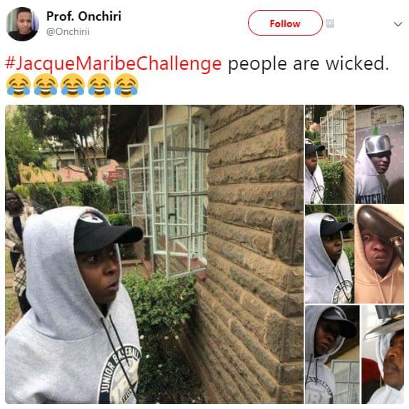 Prof. onchiri onchirii follow jacquemaribechallenge people are wicked.