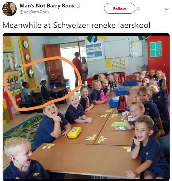 Man's not barry roux advbarryroux follow meanwhile at schweizer reneke laerskool