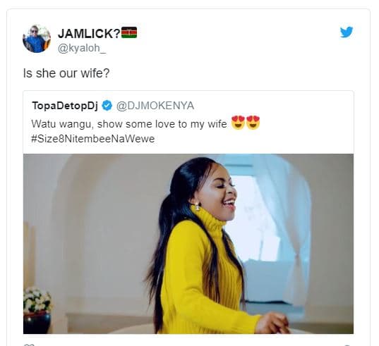 Jamlick? kyaloh _ is she our wife? topadetopdj djmokenya watu wangu show some lo
