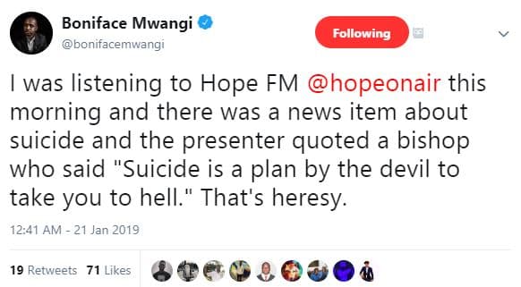Boniface mwangi bonifacemwangi following was listening to hope fm hopeonair this