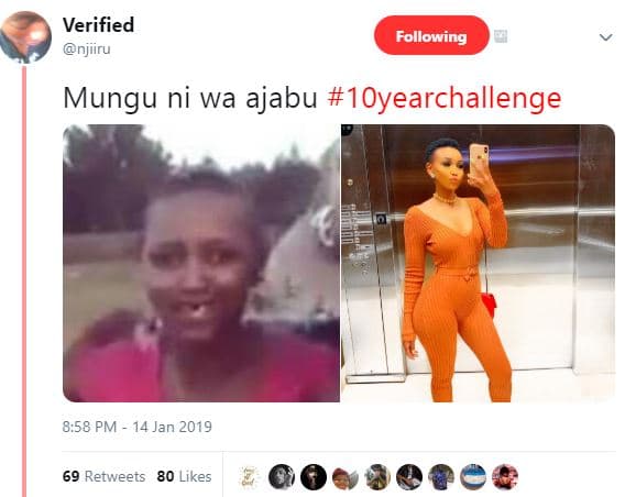 Verified njiiru following mungu ni wa ajabu 1oyearchallenge 8.58 pm 14 jan 69 re