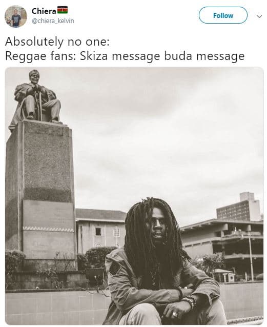 Chiera chiera_kelvin follow absolutely no one reggae fans skiza message buda mes