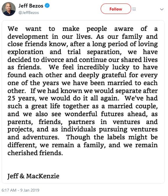 Jeff bezos jeffbezos follow we want to make people aware of development in our l