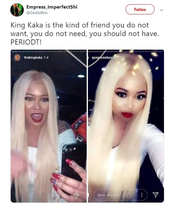 Empress_imperfectshi gacdafess follow king kaka is the kind of friend you do not