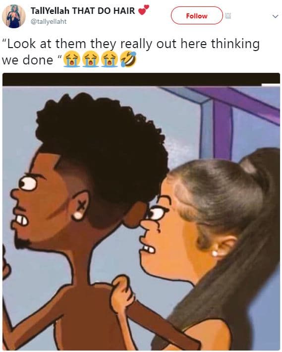 Tallyellah that do hair tallyellaht follow look at them they really out here thi