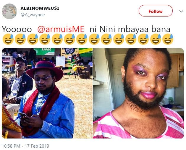 Albinomweusi 4_waynee follow yooooo armuisme ni nini mbayaa bana 10.58 pm 17 feb