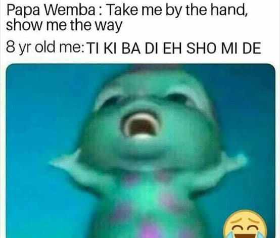 Papa wemba take me by the hand show me the way 8 yr old me ti ki ba di eh sho mi