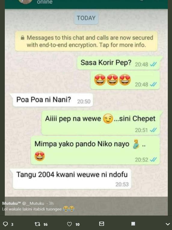 Oniine today messages to this chat and calls are now secured with endtoend encry