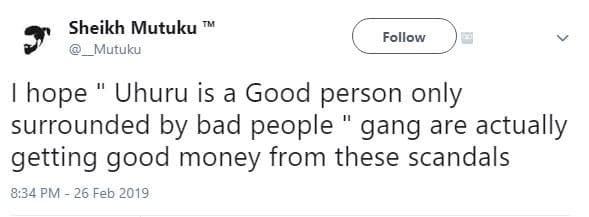 Sheikh mutuku mutuku follow hope uhuru is a good person only surrounded by bad p