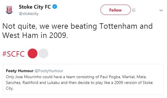 Stoke city fc i stokecity follow not quite we were beating tottenham and west ha