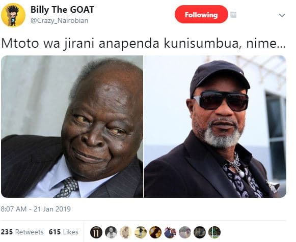 Billy the goat crazy_nairobian following mtoto wa jirani anapenda kunisumbua nim