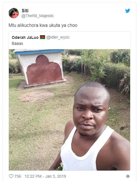 Siti theril_majestic mtu alikuchora kwa ukuta ya choo oderah jaluo baaas idler_w