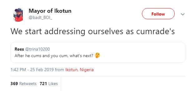 Mayor of ikotun badt_boi _ follow we start addressing ourselves as cumrade's ree