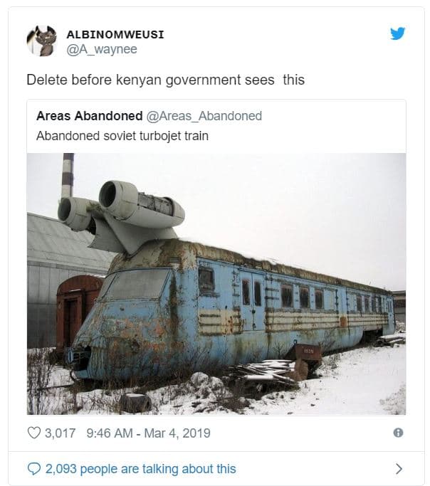 Albinomweusi waynee delete before kenyan government sees this areas abandoned ar