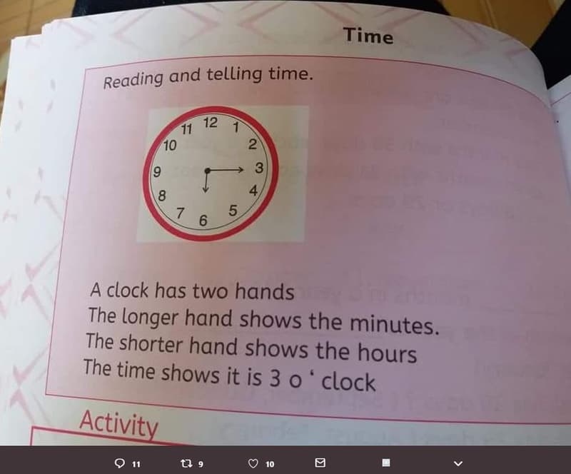 Time reading and telling time. 12 11 10 2 7 5 6 a clock has two hands the longer