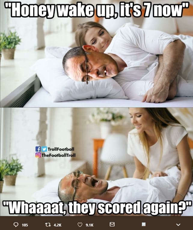 Honeyuakeuis7now trollfootball thefootballtroll whaaaaytheyscoredagain?n 9 105 0