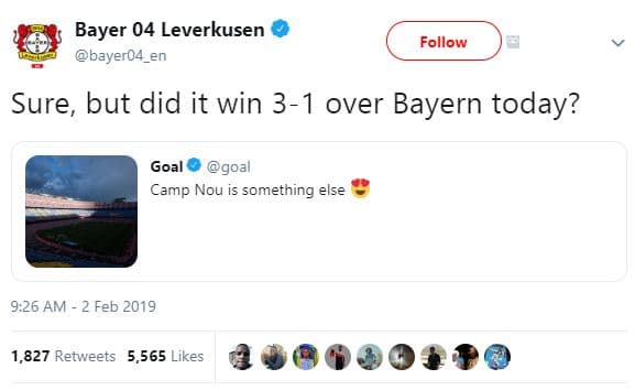 Bayer 04 leverkusen bayer04_en follow sure, but did it win 31 over bayern today?