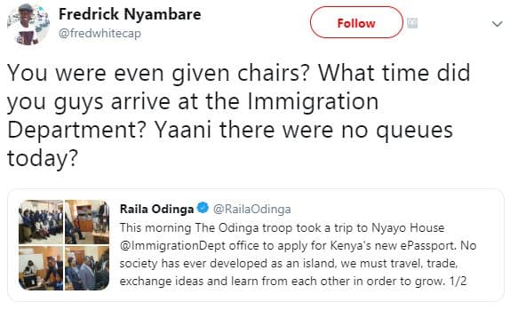 Fredrick nyambare fredwhitecap follow you were even given chairs? what time did