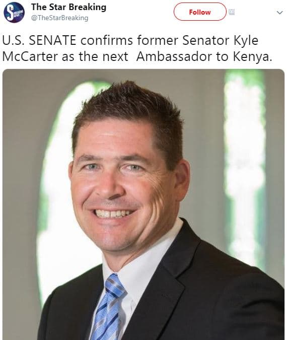 The star breaking thestarbrea king follow u.s. senate confirms former senator ky