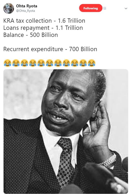 Ohta ryota ohta_ryota following kra tax collection 1.6 trillion loans repayment