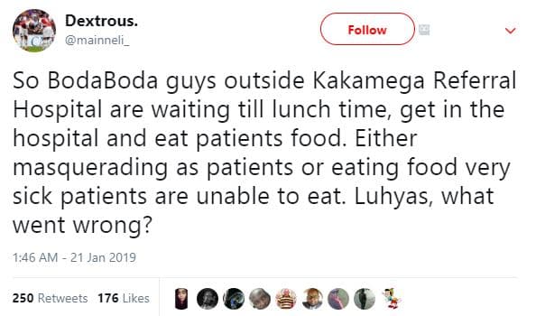 Dextrous mainneli _ follow s0 bodaboda guys outside kakamega referral hospital a