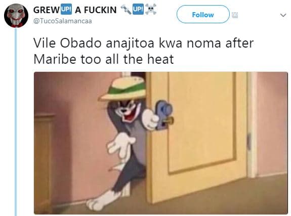 Grewupe a fuckin tucosalamancaa follow vile obado anajitoa kwa noma after maribe
