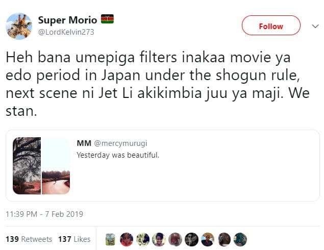 Super morio lordkelvin273 follow heh bana umepiga filters inakaa movie ya edo pe