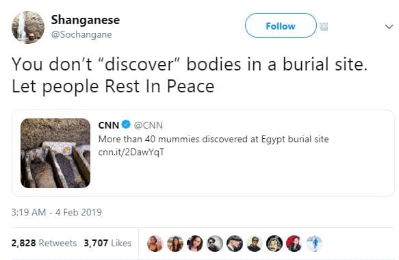 Shanganese sochangane follow you don't discover bodies in burial site let people