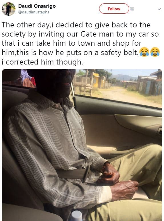 Daudi onsarigo daudimustapha follow the other day,i decided to give back to the