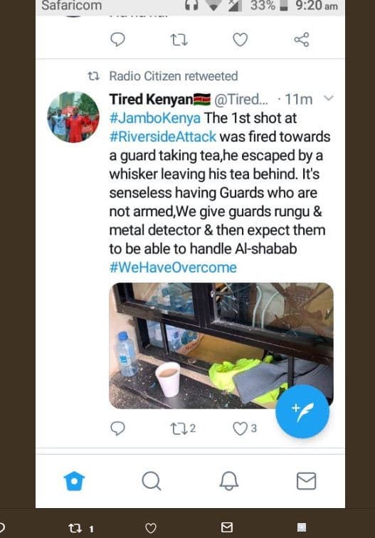 Sataricom 33 9.20 am radio citizen retweeted tired kenyan tired. 11m jambokenya
