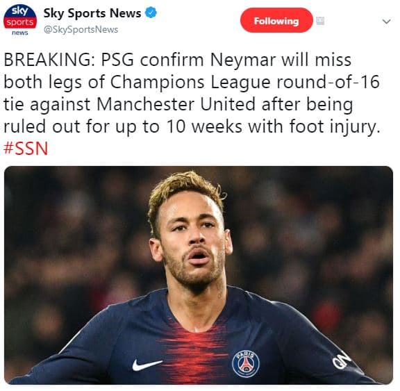 Sky sky sports news sports ners skysportsnews following breaking psg confirm ney