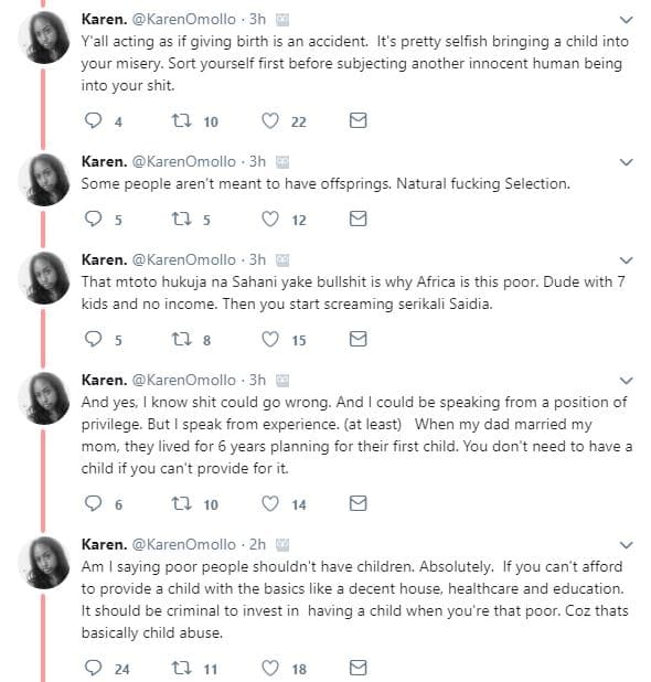 Karen karenomollo yall acting as if giving birth is an accident. it' pretty self