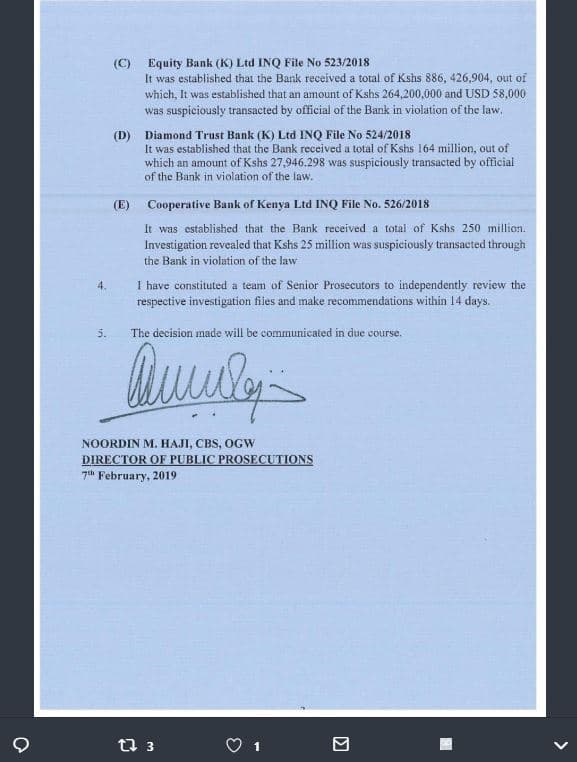 Equity bank k ltd inq file no 523 cslaklished uhal lne bardk received tolal of k