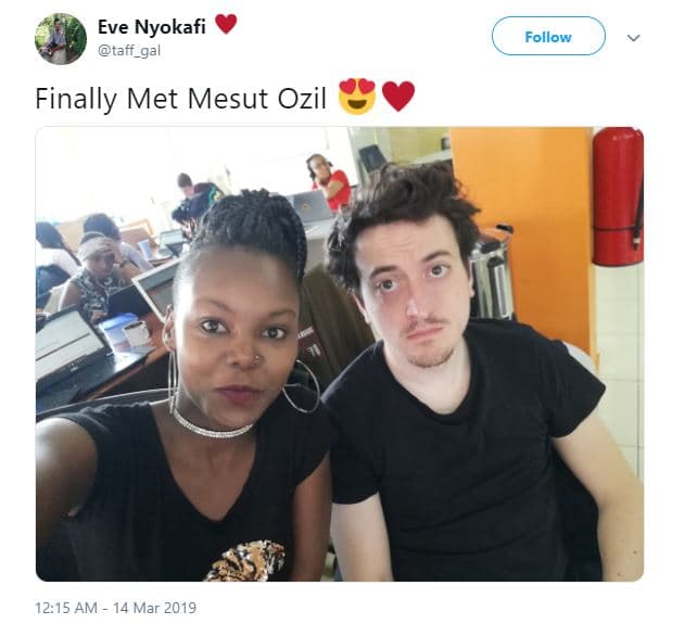 Eve nyokafi taff_gal follow finally met mesut ozil 12.15 am 14 mar