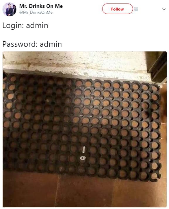 Mr. drinks on me mr_drinksonme follow login admin password admin