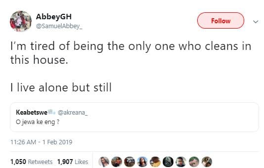 Abbeygh samue labbey _ follow im tired of being the only one who cleans in this