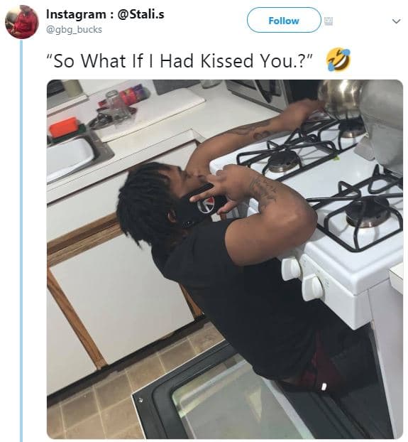 Instagram stali s gbg_bucks follow so what if had kissed you.?